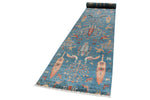 3x22 Blue and Multicolor Anatolian Traditional Runner