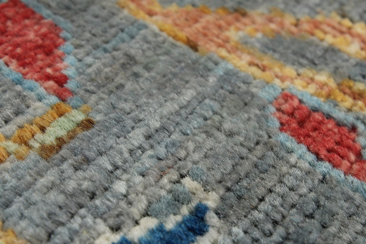 3x5 Gray and Multicolor Anatolian Traditional Rug