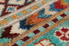 3x5 Turquoıse and Multicolor Tribal Rug