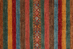 3x5 Red and Multicolor Tribal Rug