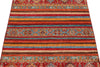 3x5 Red and Multicolor Tribal Rug