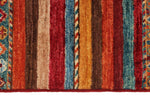 3x5 Red and Multicolor Tribal Rug