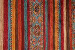 3x5 Red and Multicolor Tribal Rug