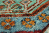 3x5 Turquoıse and Multicolor Tribal Rug