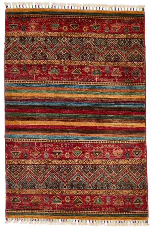 3x5 Multicolor Tribal Rug