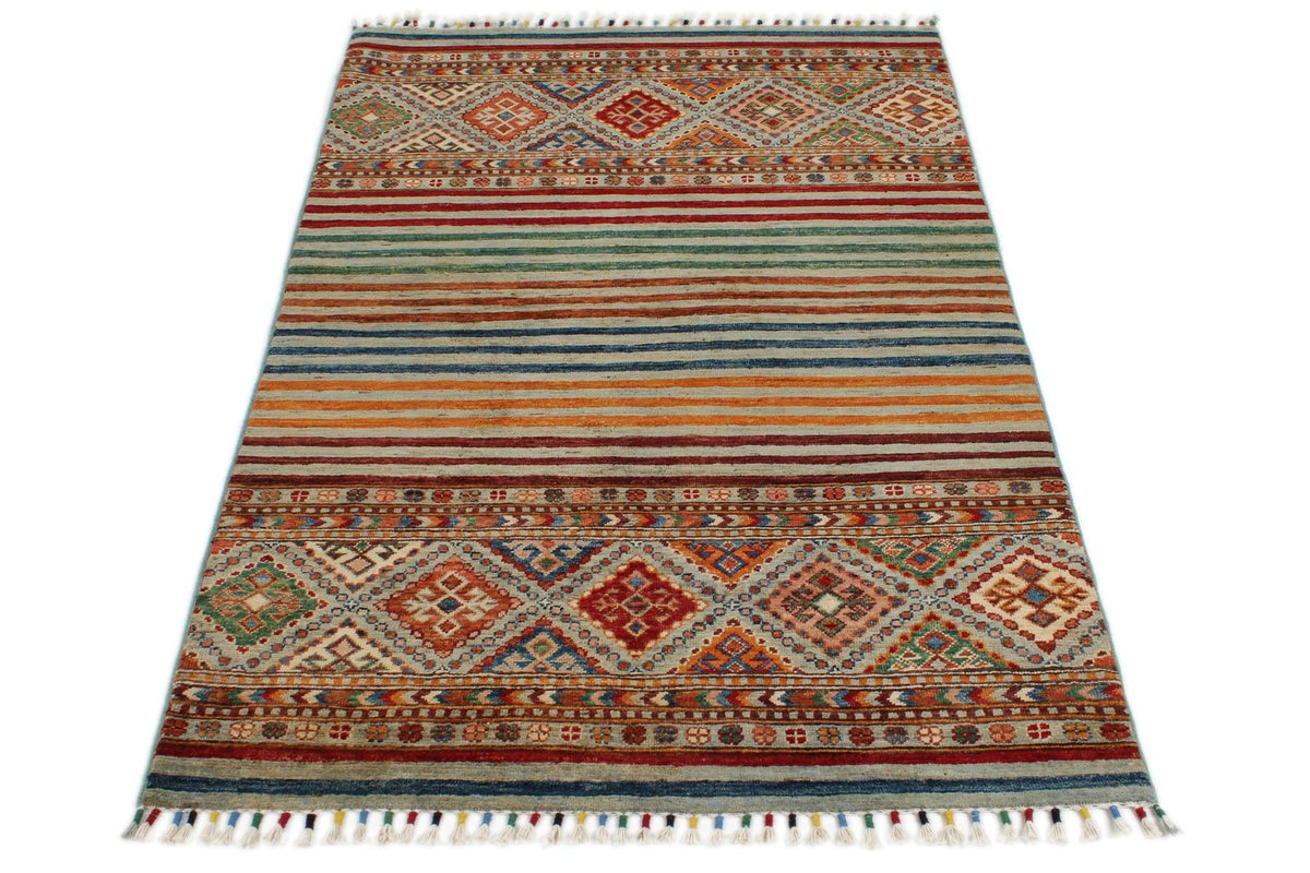 3x5 Multicolor Tribal Rug