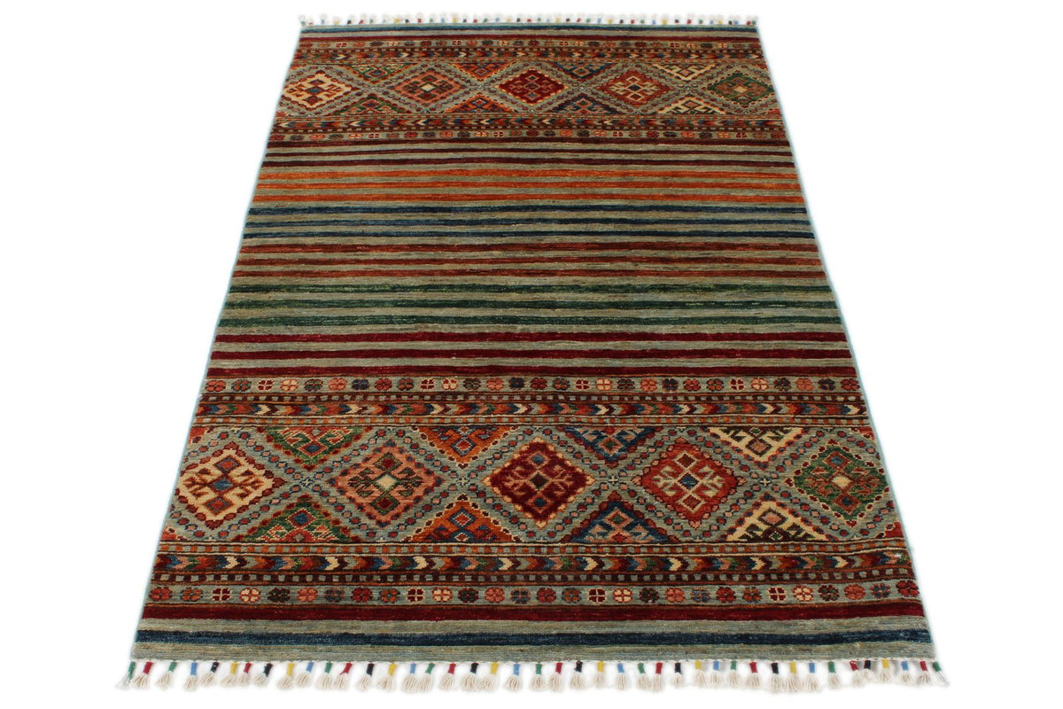 3x5 Multicolor Tribal Rug