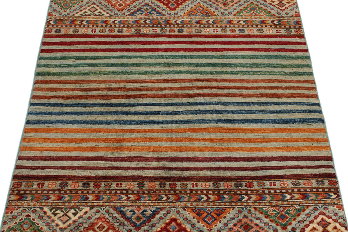 3x5 Multicolor Tribal Rug