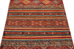 3x5 Brown and Multicolor Tribal Rug