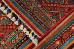 3x5 Brown and Multicolor Tribal Rug