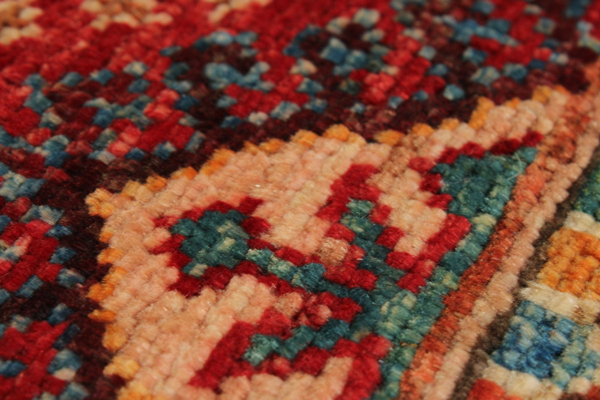 3x5 Brown and Multicolor Tribal Rug