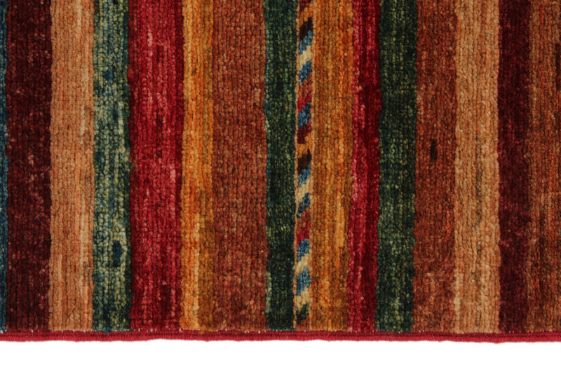 3x6 Brown and Multicolor Tribal Rug