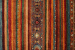 3x6 Brown and Multicolor Tribal Rug