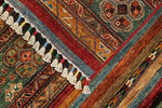 3x5 Brown and Multicolor Tribal Rug