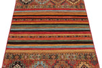 3x5 Brown and Multicolor Tribal Rug