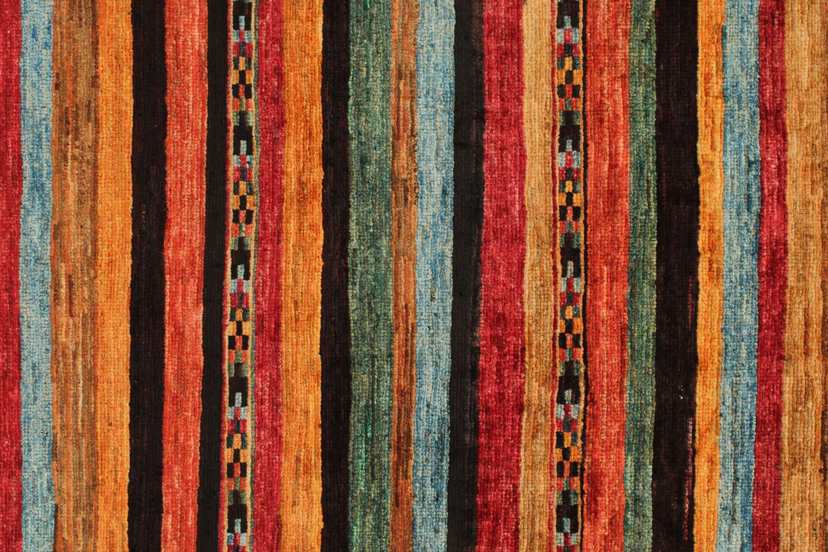 3x5 Brown and Multicolor Tribal Rug