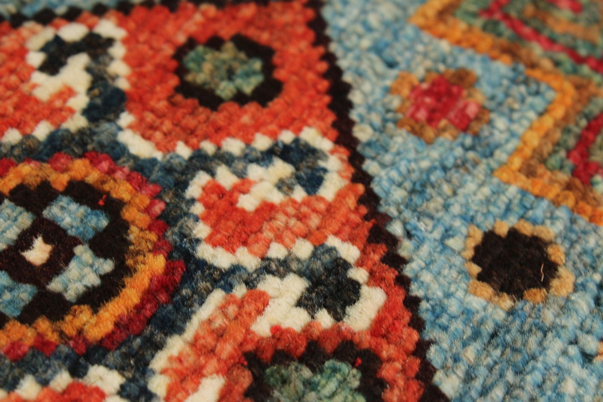 3x5 Brown and Multicolor Tribal Rug