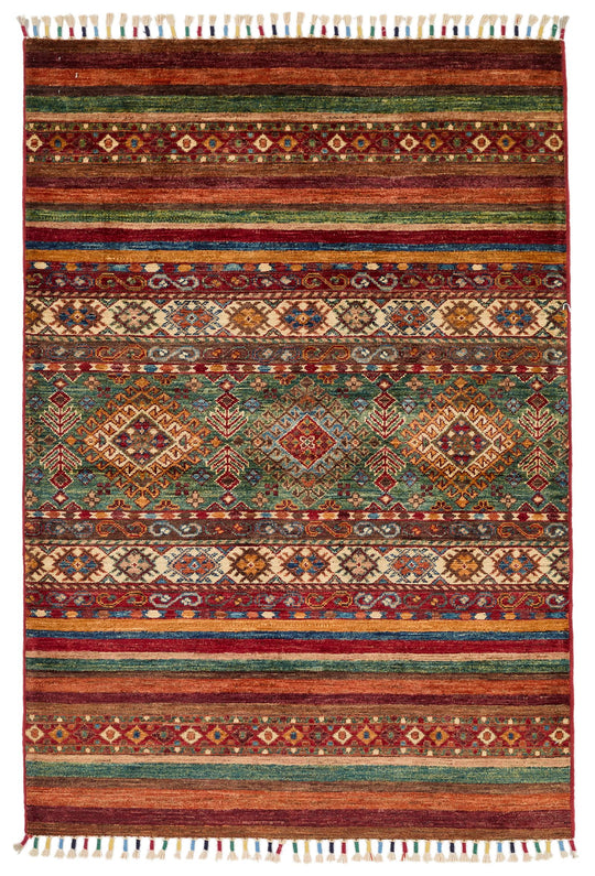 3x5 Multicolor Tribal Rug