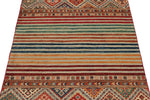 3x5 Brown and Multicolor Tribal Rug