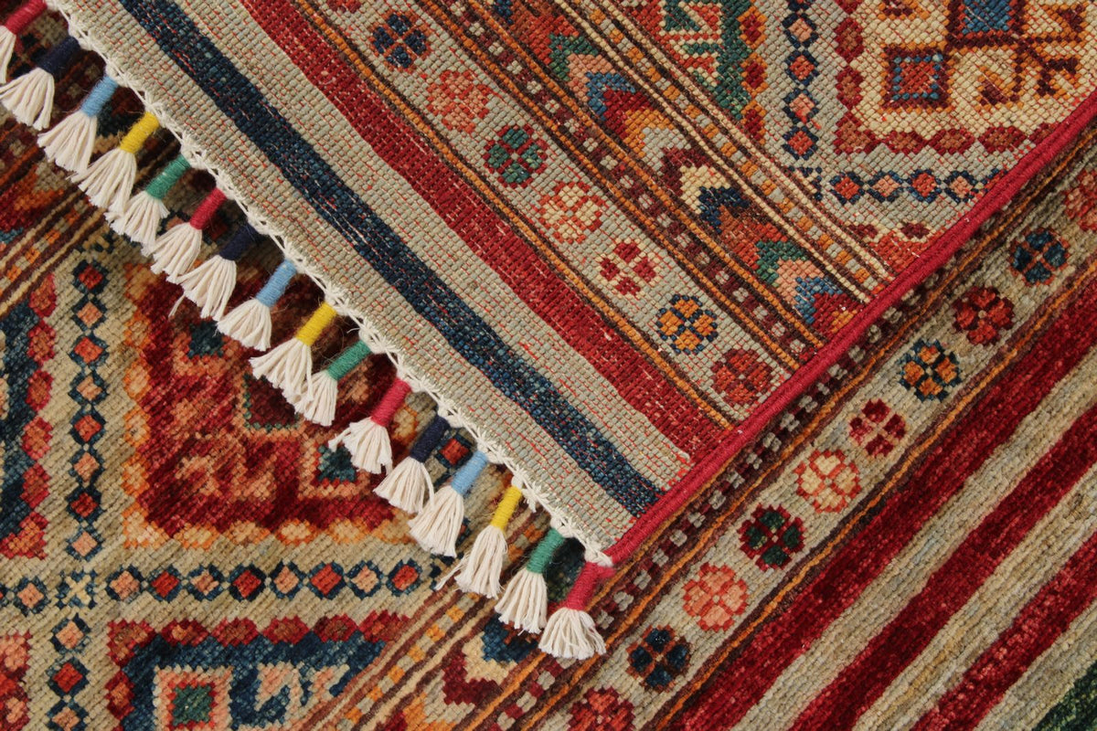 3x5 Multicolor Tribal Rug