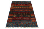 3x5 Brown and Multicolor Anatolian Traditional Rug