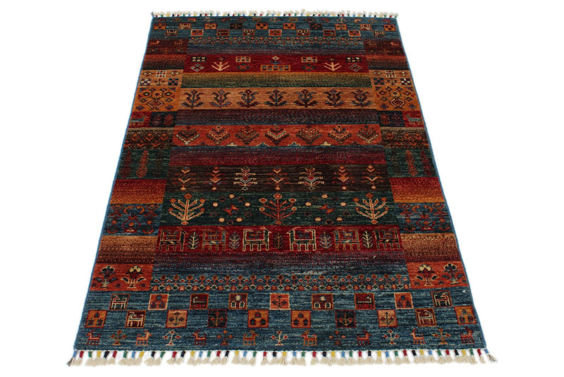 3x5 Brown and Multicolor Anatolian Traditional Rug