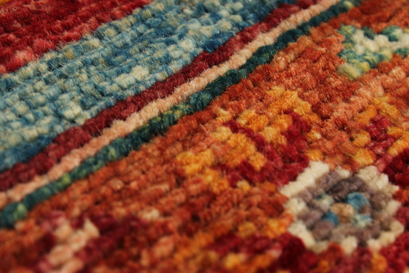 3x5 Brown and Multicolor Tribal Rug