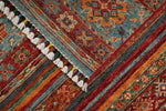 3x5 Brown and Multicolor Tribal Rug
