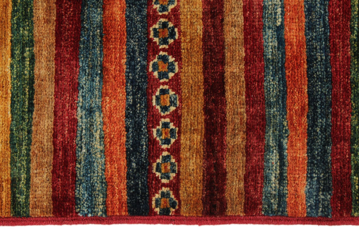3x5 Brown and Multicolor Tribal Rug