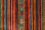 3x5 Brown and Multicolor Tribal Rug
