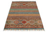 3x5 Brown and Multicolor Tribal Rug