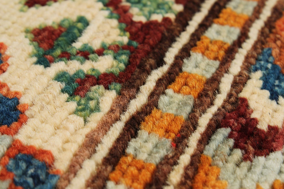 3x5 Brown and Multicolor Tribal Rug
