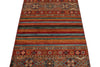3x5 Brown and Multicolor Tribal Rug