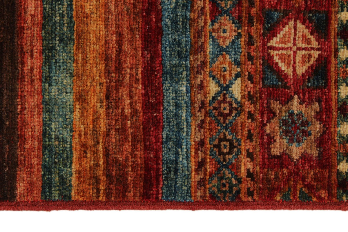 3x5 Brown and Multicolor Tribal Rug