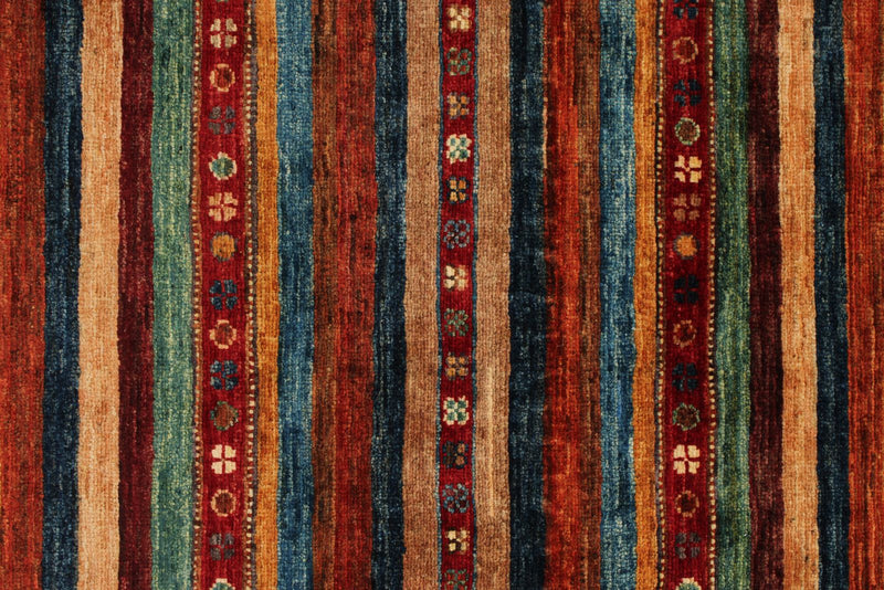 3x5 Brown and Multicolor Tribal Rug