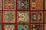 4x5 Red and Multicolor Anatolian Traditional Rug