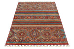 3x5 Brown and Multicolor Tribal Rug