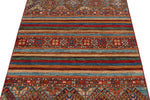 3x5 Brown and Multicolor Tribal Rug