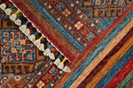 3x5 Brown and Multicolor Tribal Rug