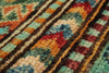 3x5 Green and Multicolor Tribal Rug