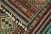 3x5 Green and Multicolor Tribal Rug