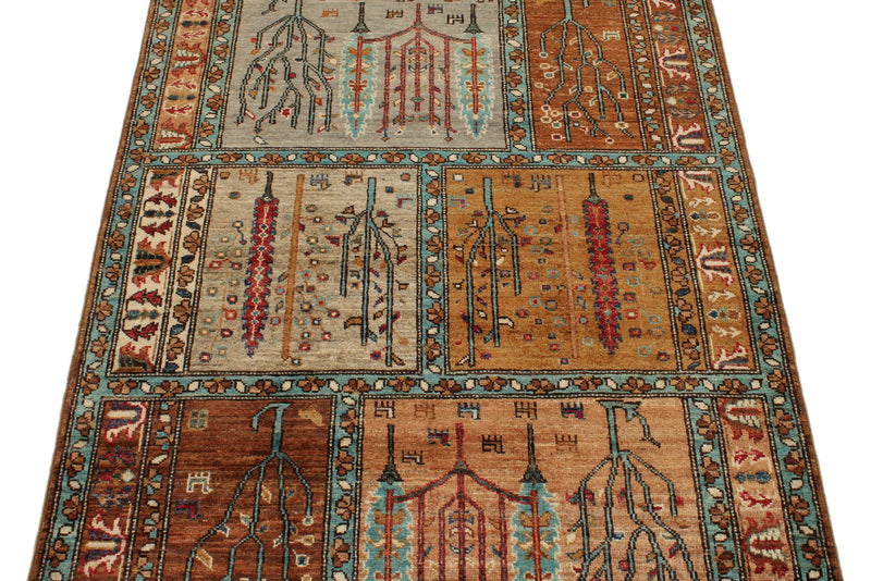 4x5 Multicolor Anatolian Traditional Rug