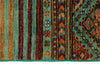 3x5 Turquoıse and Multicolor Tribal Rug