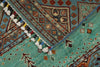 3x5 Mint and Multicolor Tribal Rug