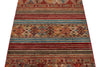 3x5 Brown and Multicolor Tribal Rug