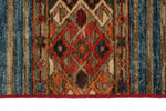 3x5 Brown and Multicolor Tribal Rug