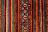 3x5 Red and Multicolor Tribal Rug