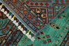 3x5 Mint and Multicolor Tribal Rug