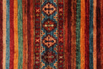 3x5 Red and Multicolor Tribal Rug