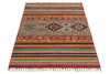 3x5 Gray and Multicolor Tribal Rug